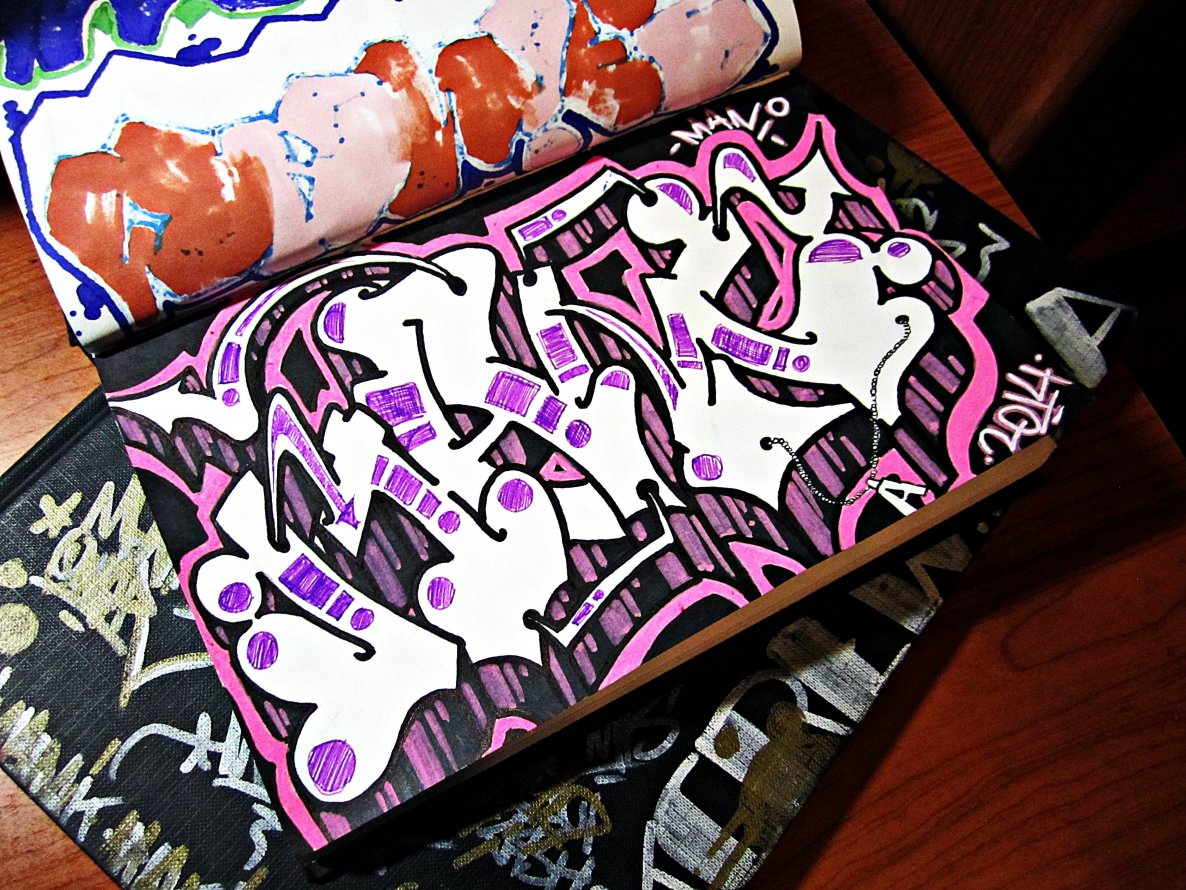 Graffiti Sketch in Pego - Photo by MANIONE - mani, manies, manione (2014)