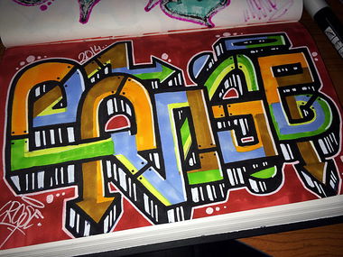 Graffiti Sketch in Pego - Photo by MANIONE - Crose, manione, sketch (2014)