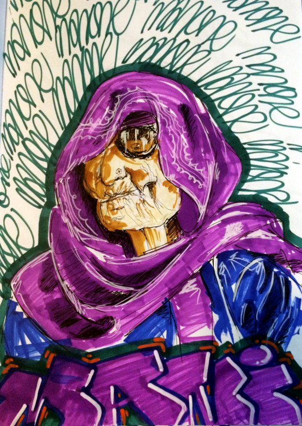 Graffiti Sketch - Photo by MANIONE - Mani, manione, witch (2014)