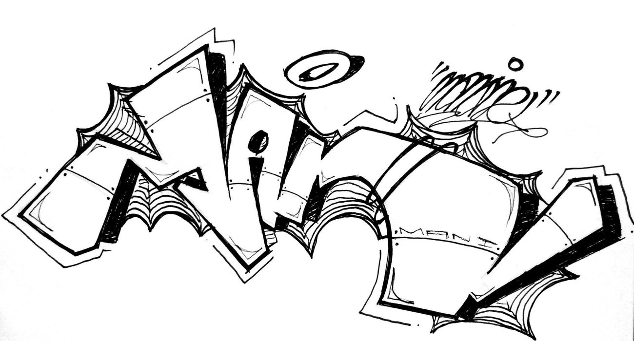 Graffiti Sketch - Photo by MANIONE - MANIONE (2015)