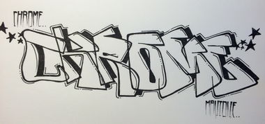 Graffiti Sketch - Photo by MANIONE - Chrome