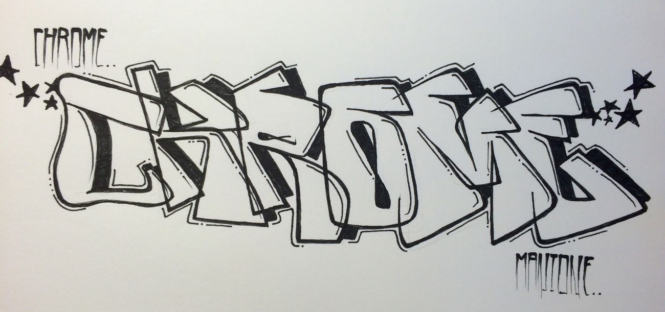 Graffiti Sketch - Photo by MANIONE - Chrome