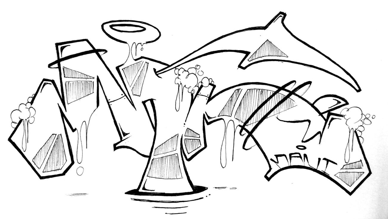 Graffiti Sketch - Photo by MANIONE - MANIONE (2015)