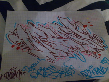 Graffiti Sketch - Photo by MAOS_KVS - urban, maos (2013)