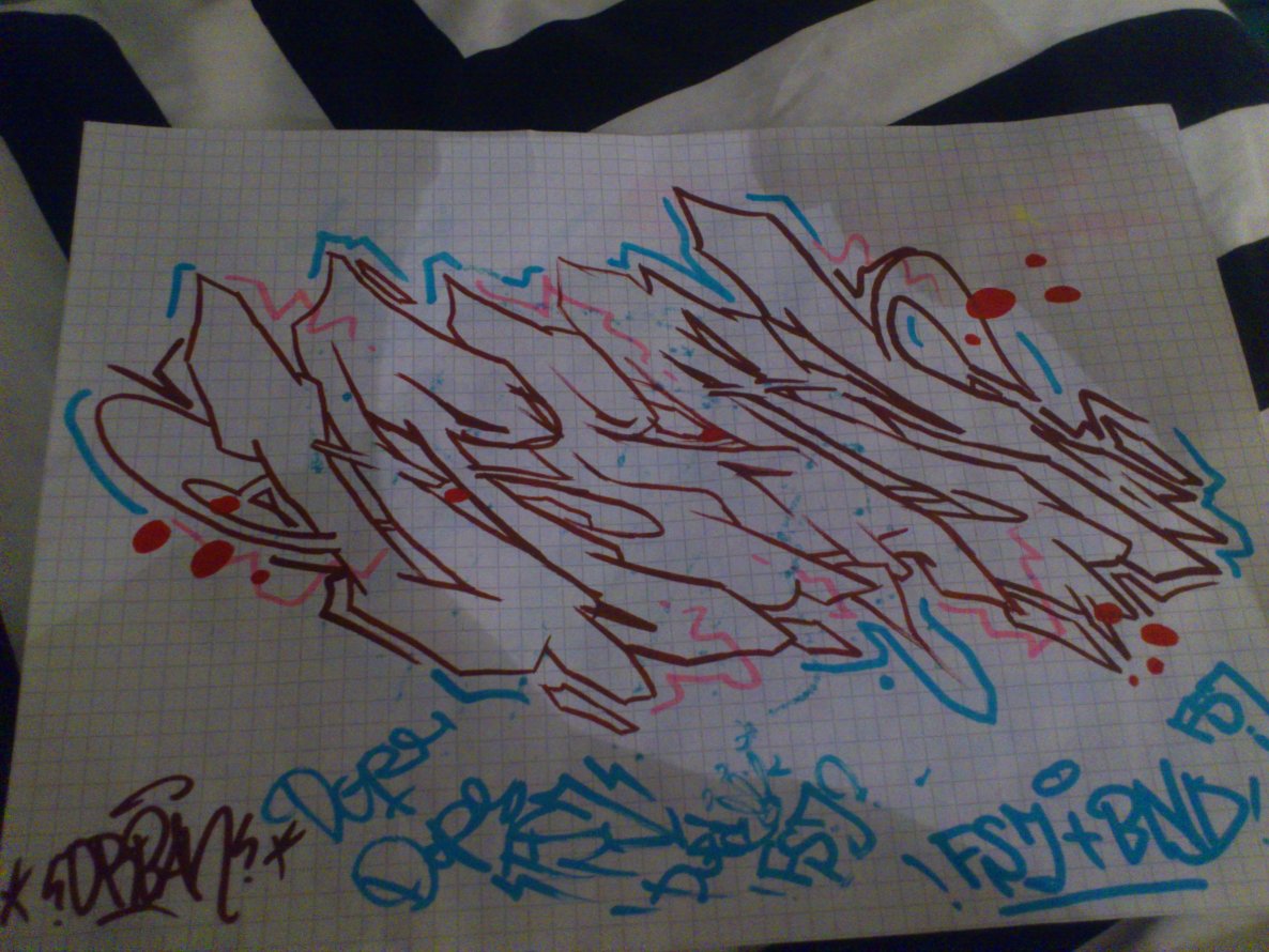 Graffiti Sketch - Photo by MAOS_KVS - urban, maos (2013)