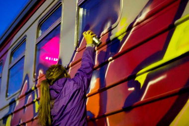 Graffiti Train - Photo by MARY