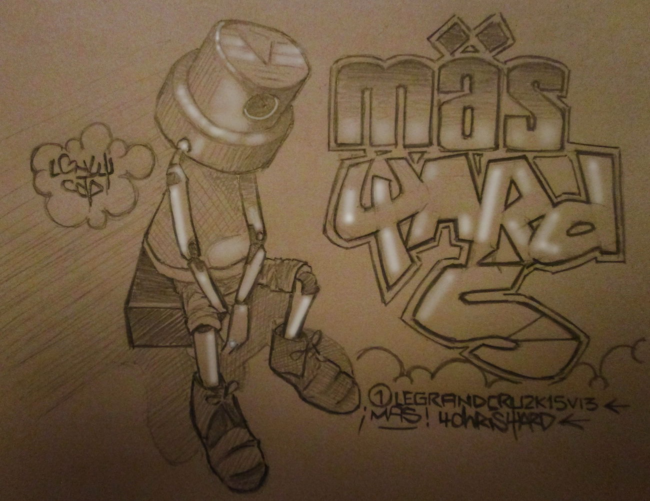 Graffiti Sketch in Germany - Photo by MAS - sketch, graffiti, writing (2015)