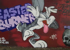Graffiti Wall in Bordeaux - Photo by MAS - bugsbunny, cartoon, burner (2015)