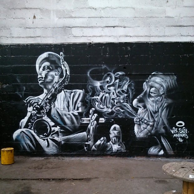 Graffiti Wall - Photo by MAS - smoke, effects, jazzy (2014)