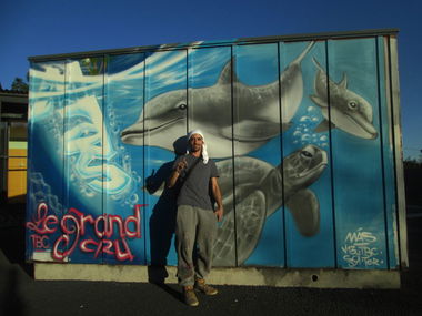 Graffiti Wall - Photo by MAS - mas, graffiti, bordeaux (2014)