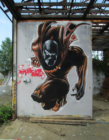 Graffiti Wall - Photo by MAS - blackpanter, marvel, hero (2014)