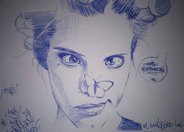 Graffiti Sketch in Algeria - Photo by MAS - sketch, graffiti, writing (2015)