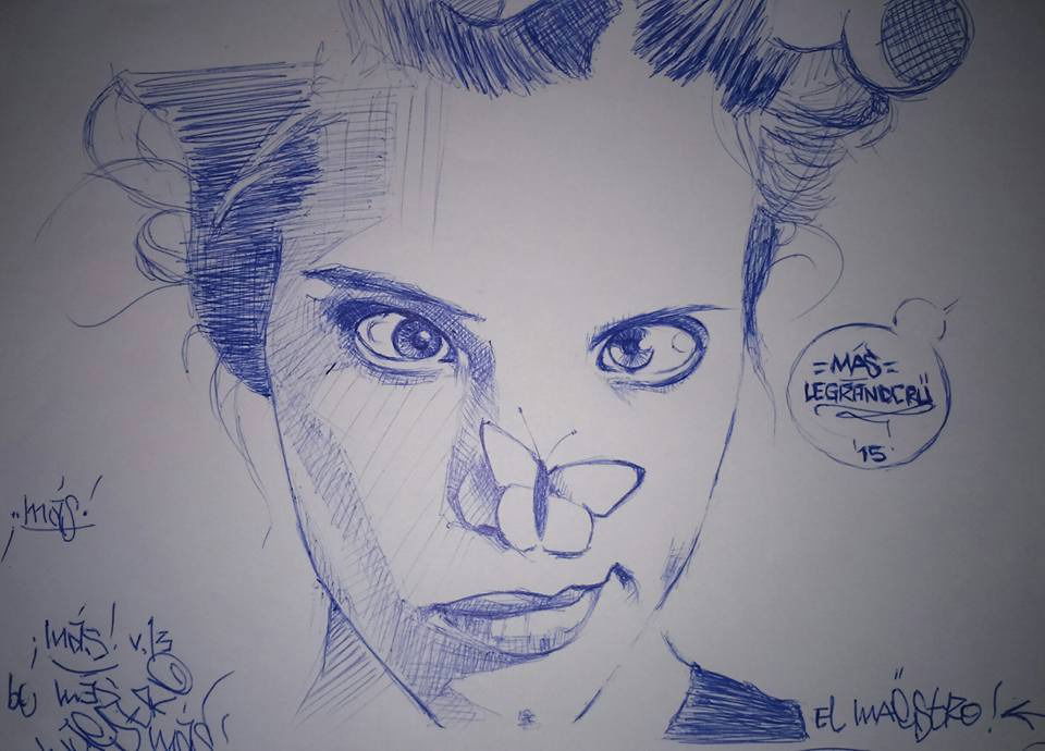 Graffiti Sketch in Algeria - Photo by MAS - sketch, graffiti, writing (2015)