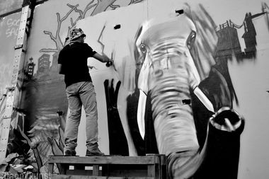 Graffiti Wall in Alger - Photo by MAS - mas, legrandcrubdx, graffiti (2014)