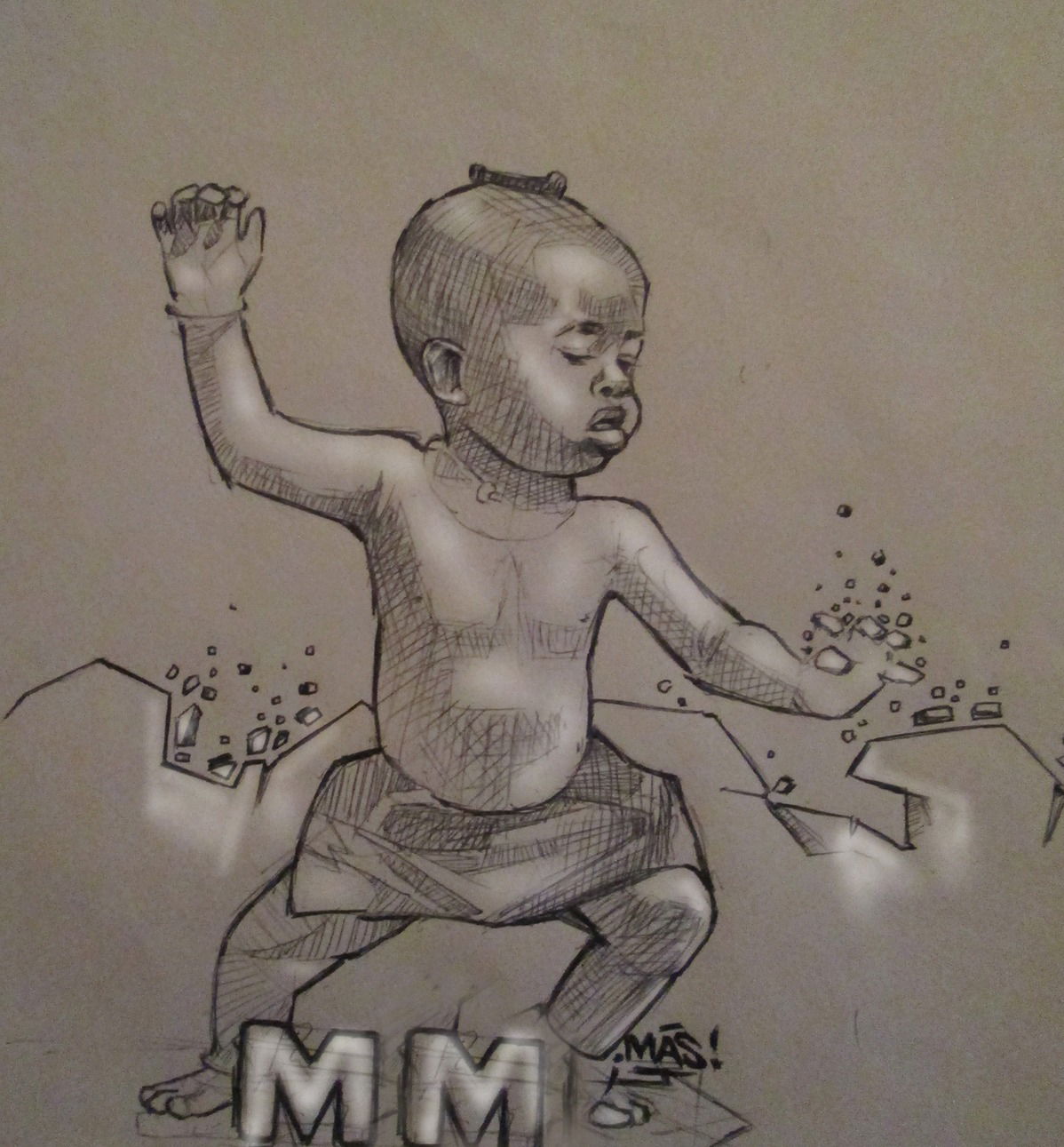 Graffiti Sketch in Lyon - Photo by MAS (2015)