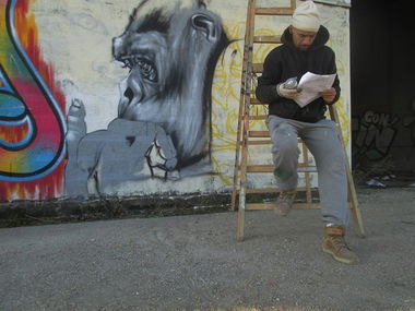 Graffiti Wall in Paris - Photo by MAS - mas, legrandcrubdx, graffiti (2014)