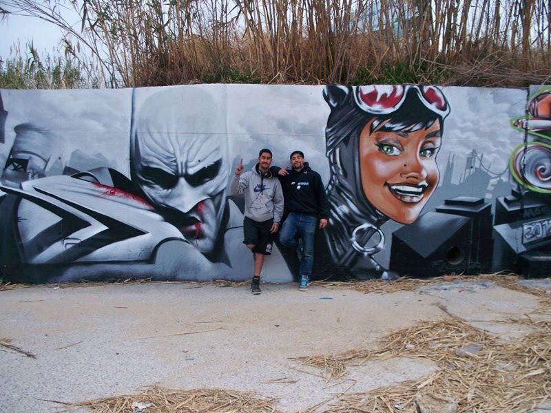 Graffiti Wall in Barcelone - Photo by MAS - mas, legrandcrubdx, graffiti (2015)
