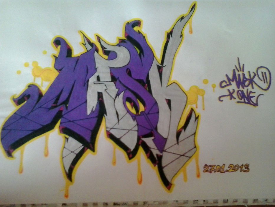 Graffiti Sketch in Istanbul - Photo by MASKE