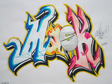 Graffiti Sketch in Kocaeli - Photo by MASKE (2013)