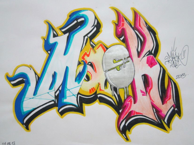Graffiti Sketch in Kocaeli - Photo by MASKE (2013)