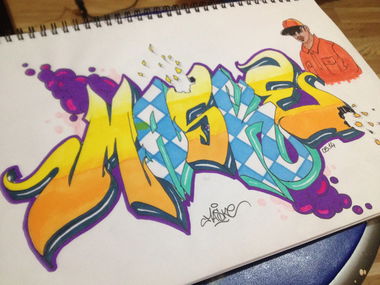 Graffiti Sketch - Photo by MASKE - CJ (2014)
