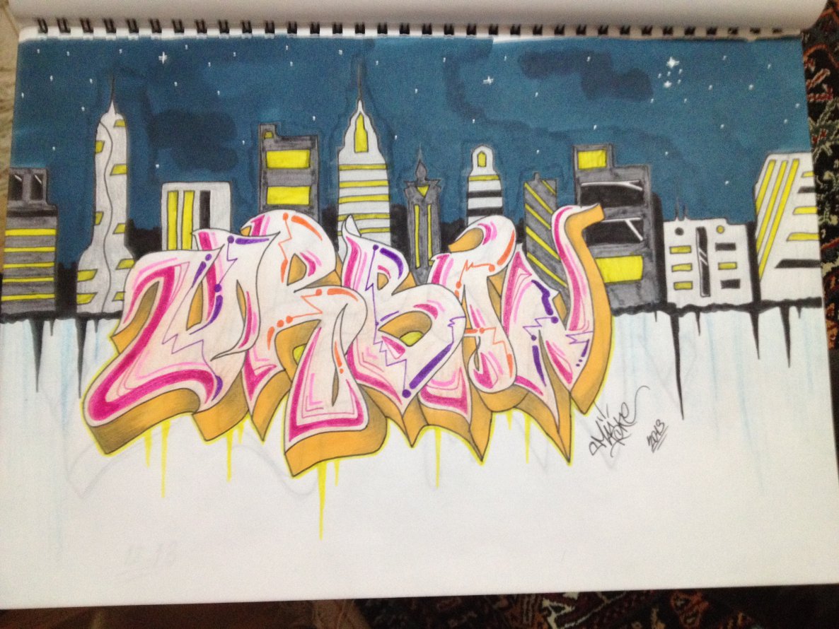 Graffiti Sketch - Photo by MASKE - urban (2014)