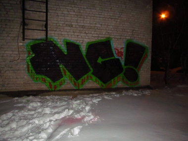 Graffiti Wall - Photo by MENO - Near, Crime