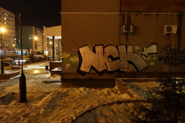 Graffiti Bombing - Photo by MENO