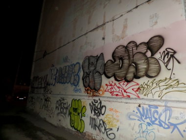 Graffiti Wall - Photo by MENO - HUEY, DIAS, KEDR (2016)