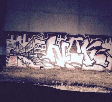 Graffiti Wall - Photo by MENO - NEAR, CRIME (2015)