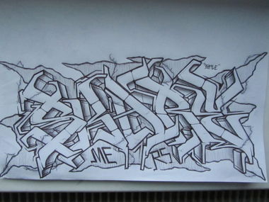 Graffiti Sketch - Photo by MERA