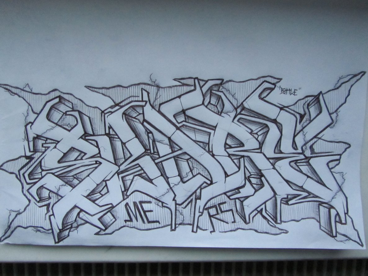 Graffiti Sketch - Photo by MERA