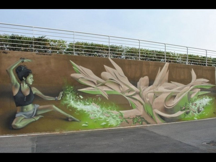 Graffiti Wall - Photo by MEROK