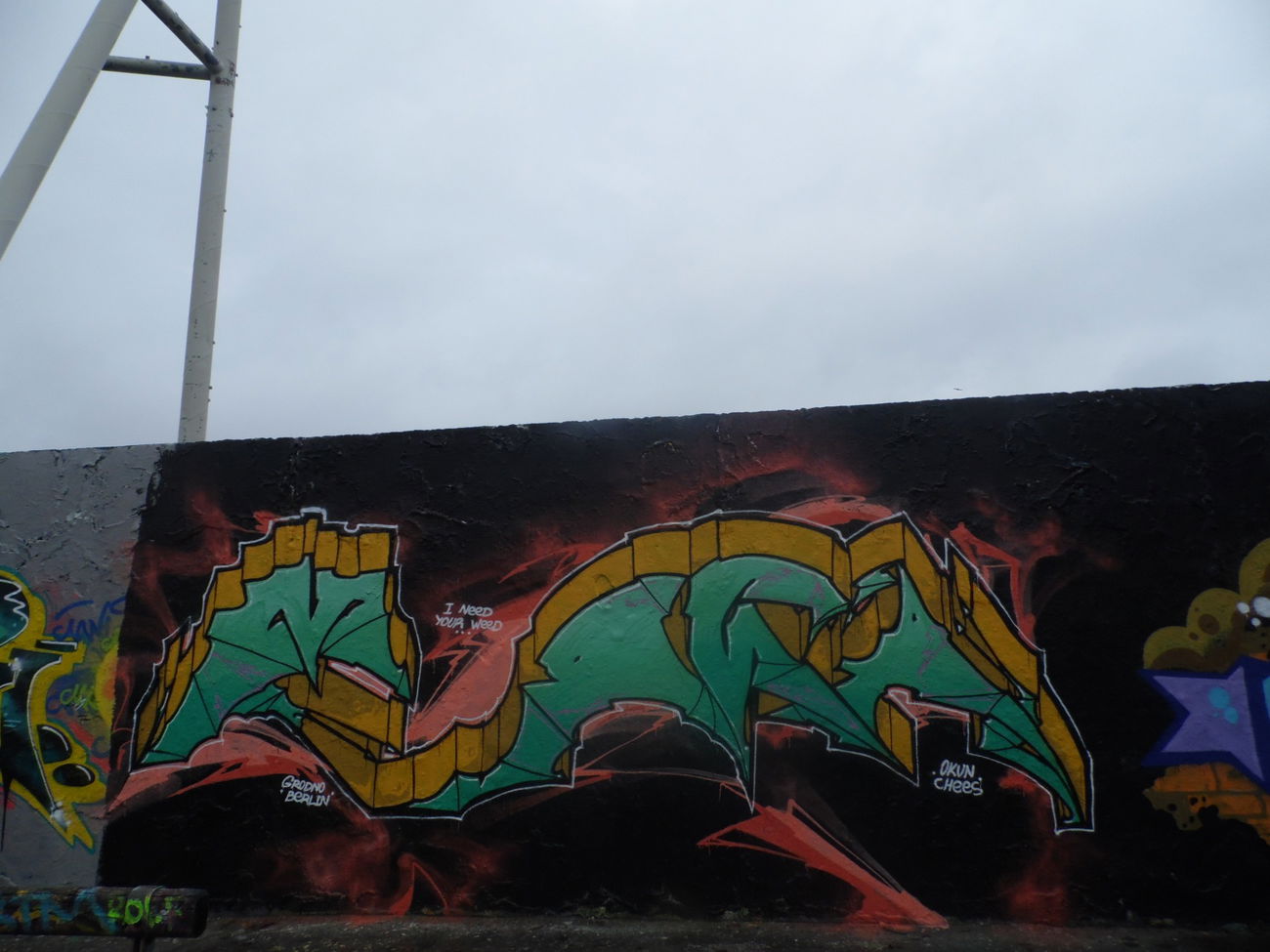 Graffiti Wall in Berlin - Photo by MIASA - miasa, tabz, berlin (2015)