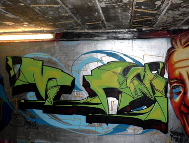 Graffiti Wall in Warsaw - Photo by MIASA - miasa, dima, dima_m (2015)