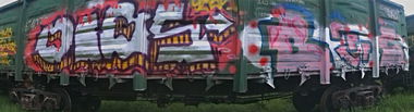 Graffiti Train - Photo by MINUS - OLBS, MINUS, ???