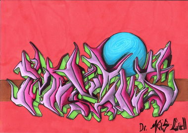 Graffiti Sketch in Ankara - Photo by MLS - Dr.Meis (2014)