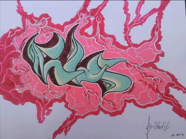 Graffiti Sketch in Ankara - Photo by MLS - mls (2013)