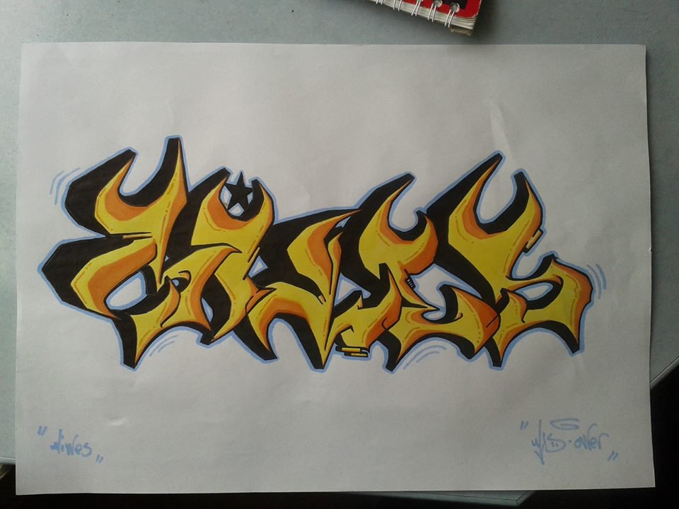 Graffiti Sketch in Ankara - Photo by MLS - M?NES (2014)
