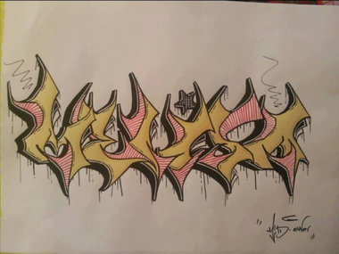 Graffiti Sketch in Ankara - Photo by MLS (2014)