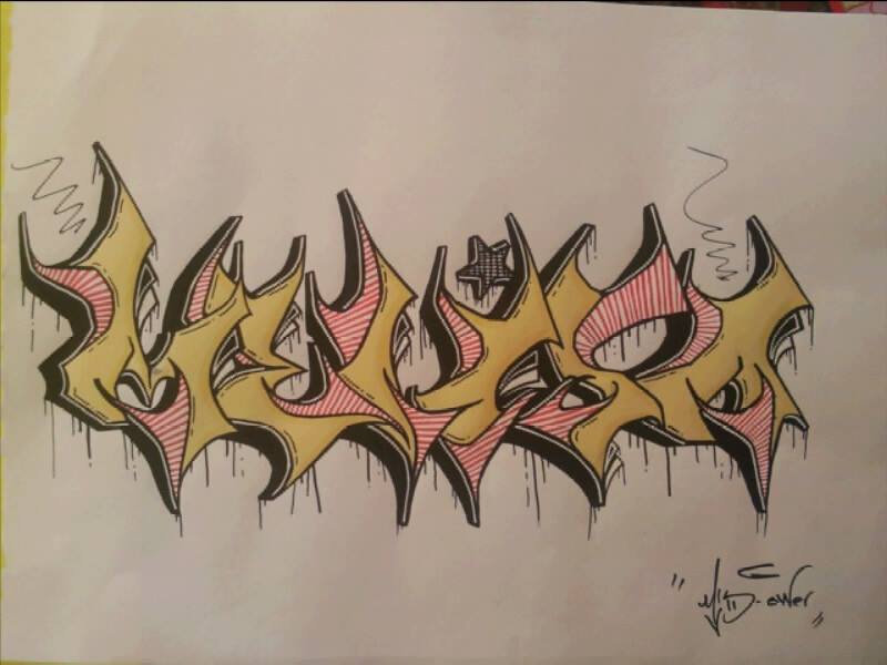 Graffiti Sketch in Ankara - Photo by MLS (2014)