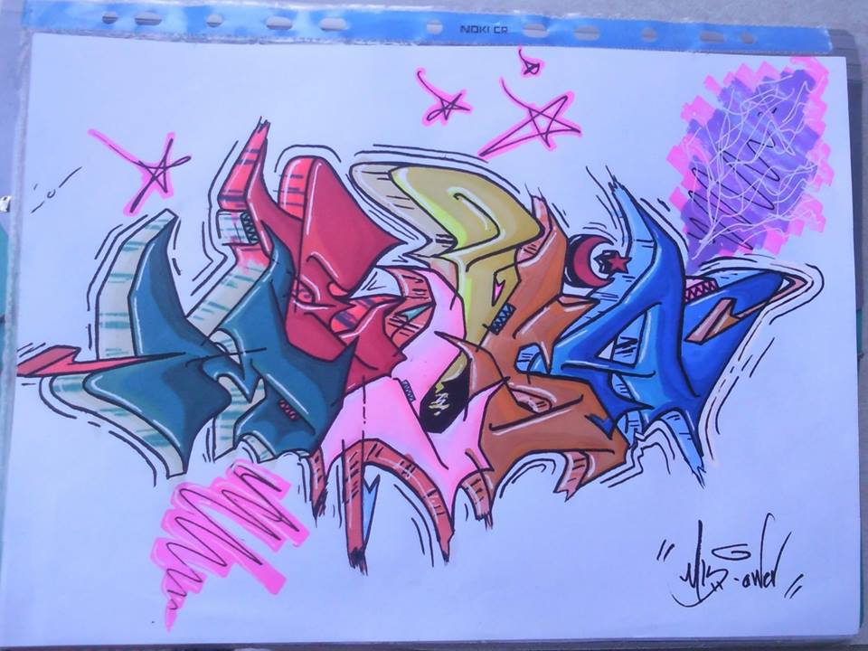 Graffiti Sketch in Ankara - Photo by MLS - mls (2014)