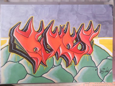 Graffiti Sketch in Ankara - Photo by MLS - mls (2014)