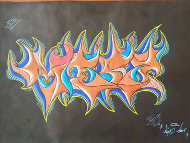 Graffiti Sketch in Ankara - Photo by MLS - ME?S (2014)