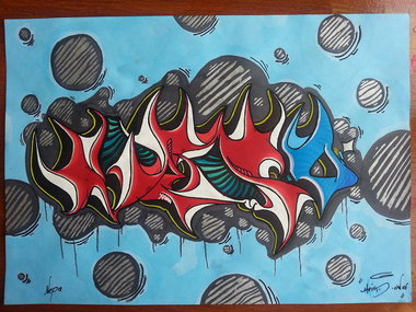 Graffiti Sketch in Ankara - Photo by MLS - NEPA (2014)