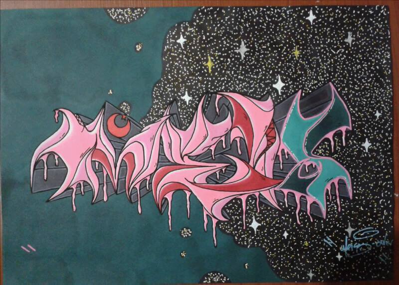 Graffiti Sketch in Ankara - Photo by MLS - ME?S (2014)