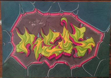 Graffiti Sketch in Ankara - Photo by MLS - meis (2014)