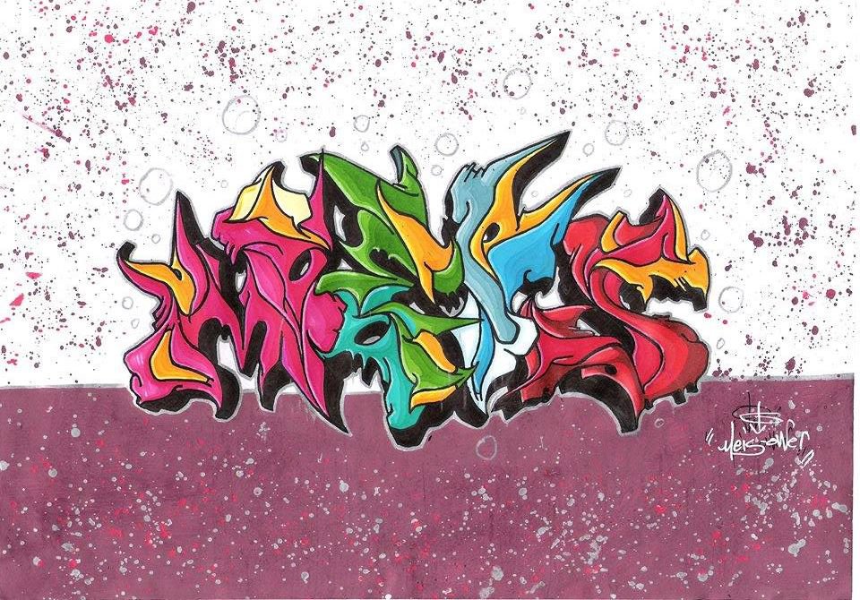 Graffiti Sketch in Ankara - Photo by MLS - ME?S (2014)