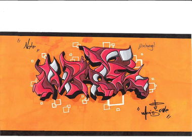 Graffiti Sketch in Ankara - Photo by MLS - NATE (2014)