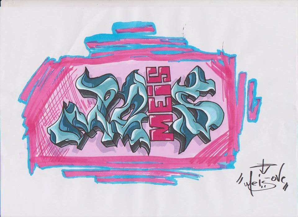 Graffiti Sketch in Ankara - Photo by MLS - ME?S (2014)